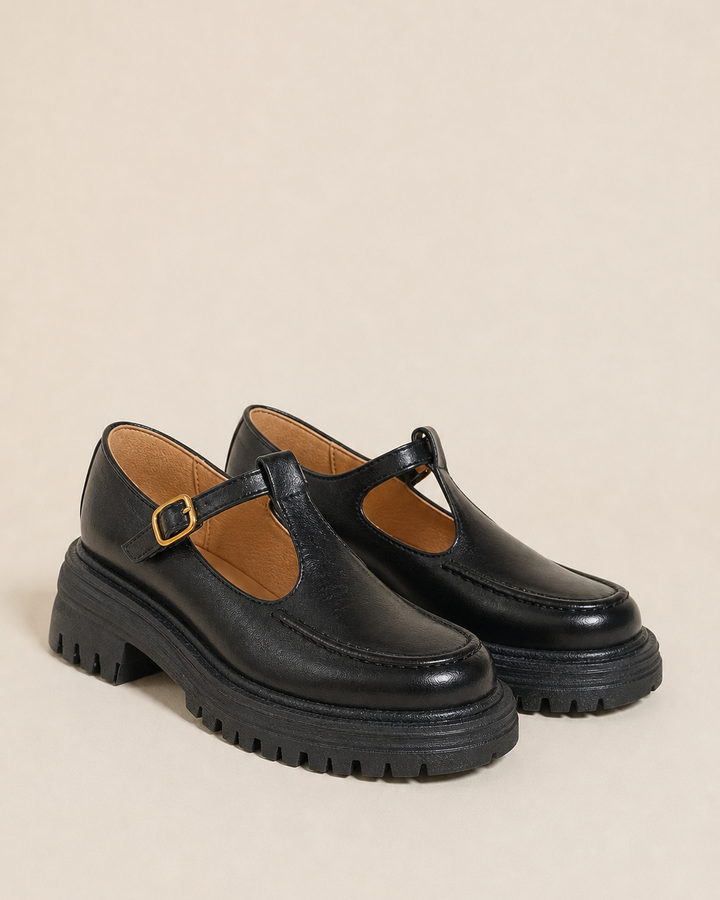 Scarpe Mary Jane con Suola Carrarmato