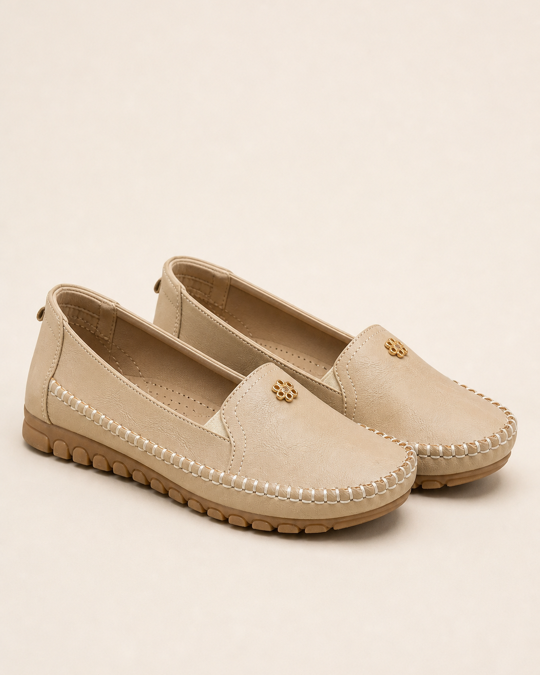 Mocassini Comodi con Cuciture