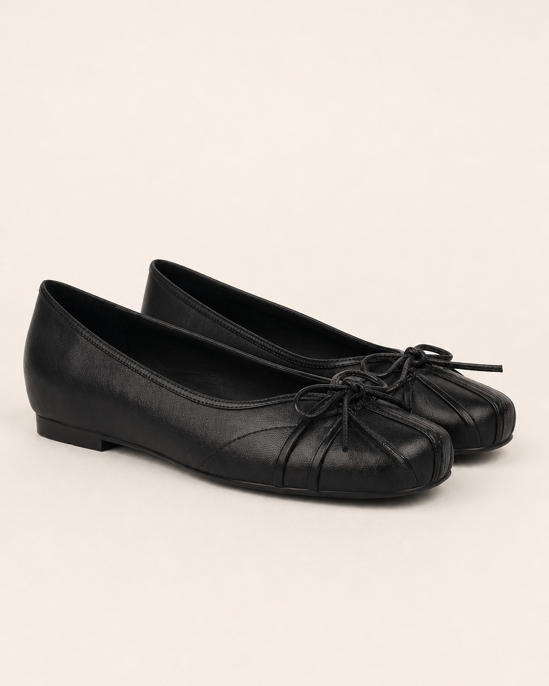 Ballerine a Punta Quadra con Fiocco