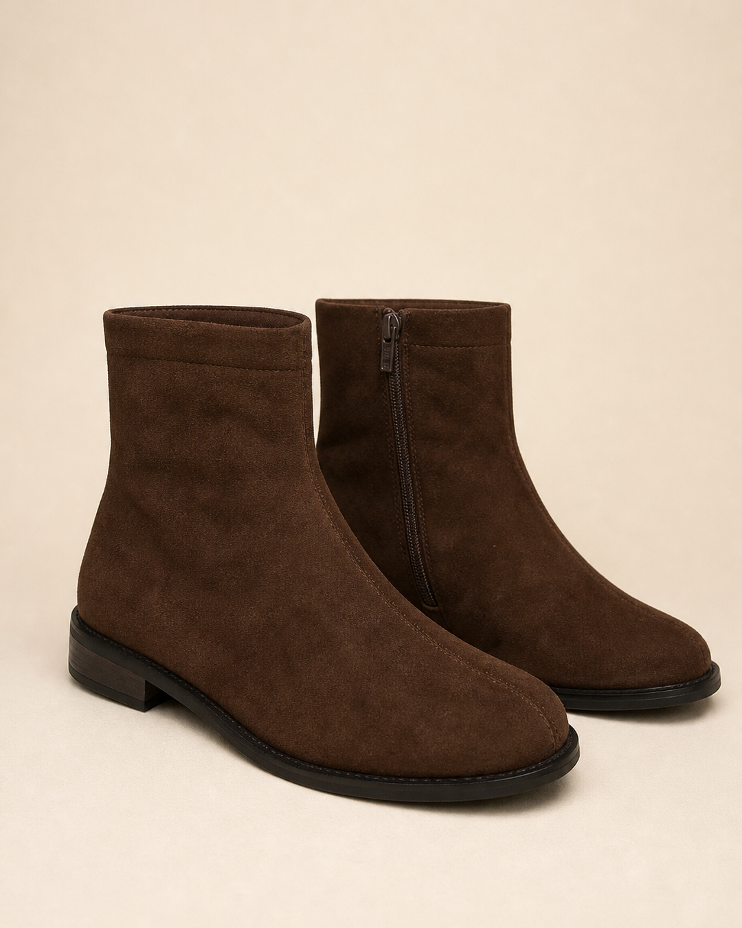 Stivaletti Minimal con Tacco Basso