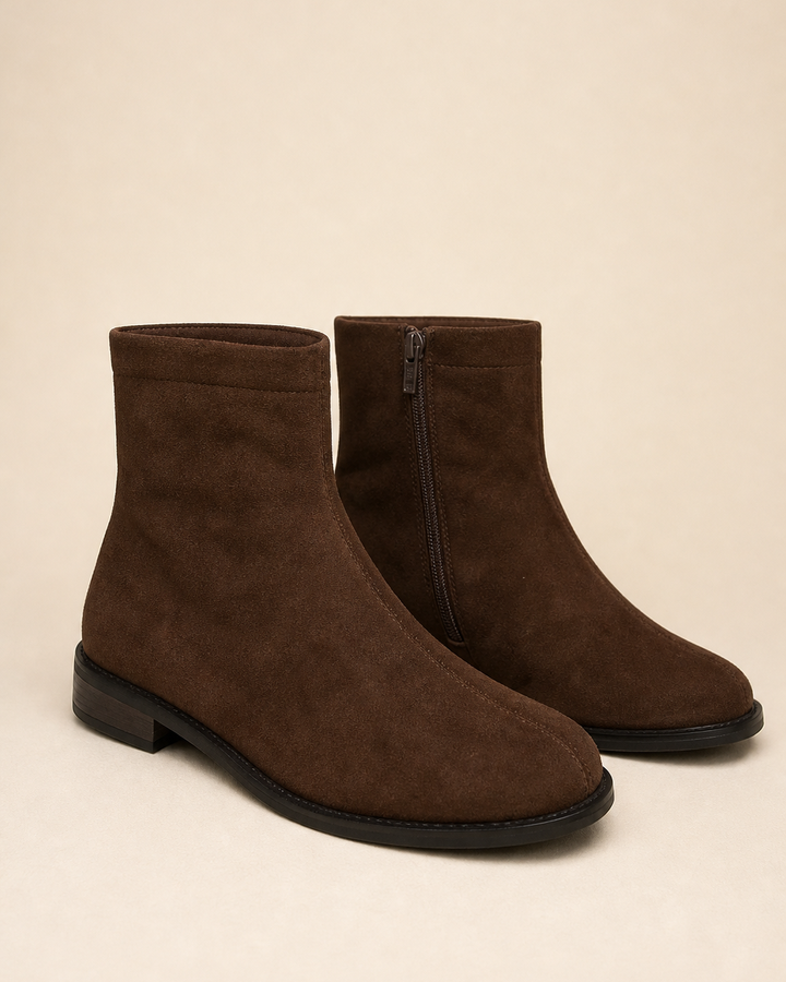 Stivaletti Minimal con Tacco Basso
