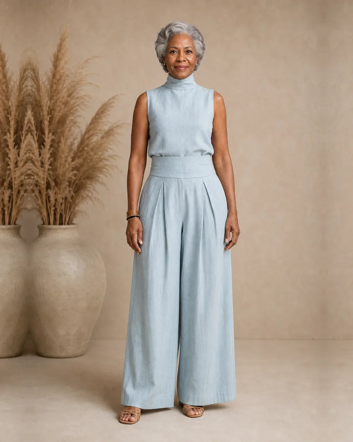 Completo Pantalone Palazzo Minimalista