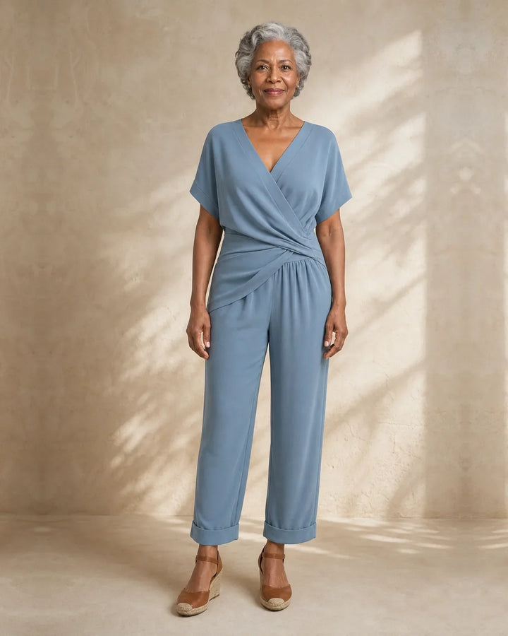 Completo con Top Drappeggiato