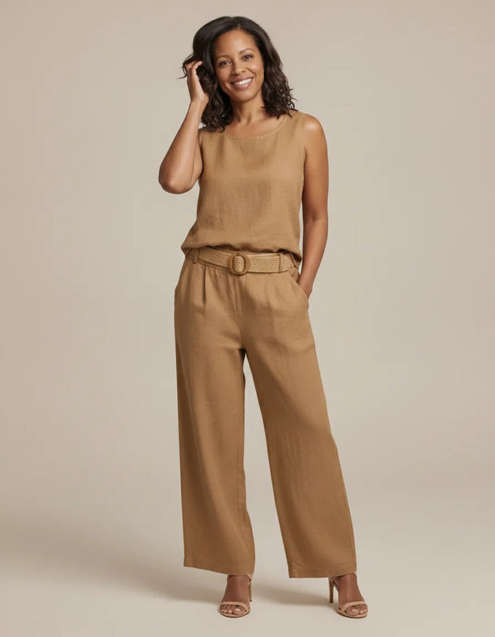 Completo Pantalone con Top Smanicato