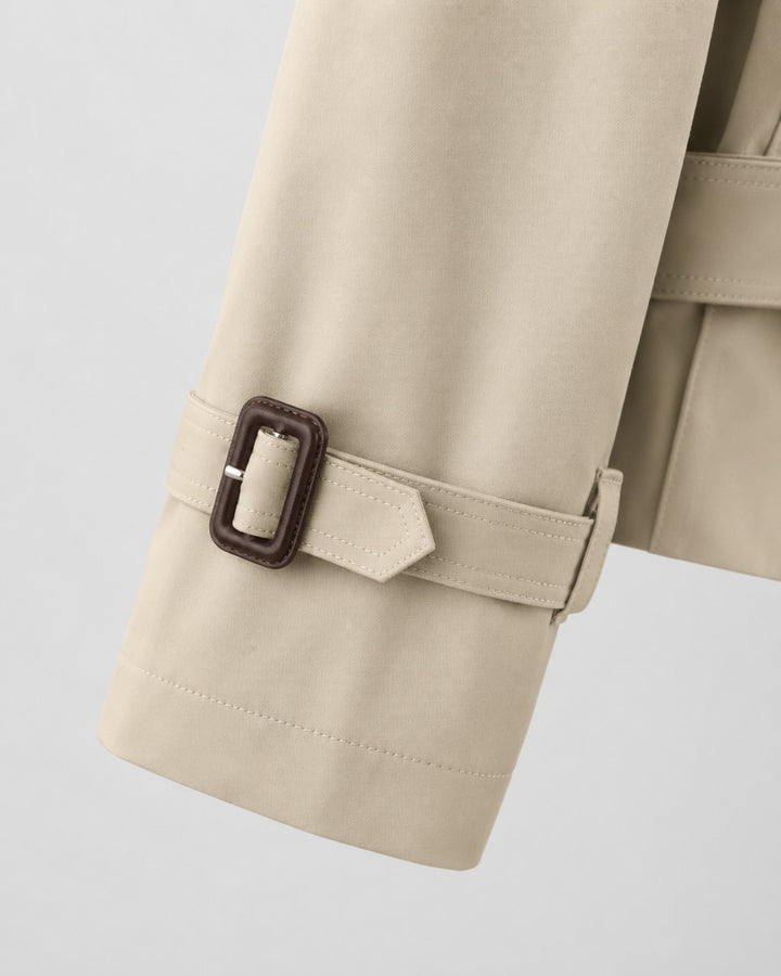 Cappotto Corto Stile Trench