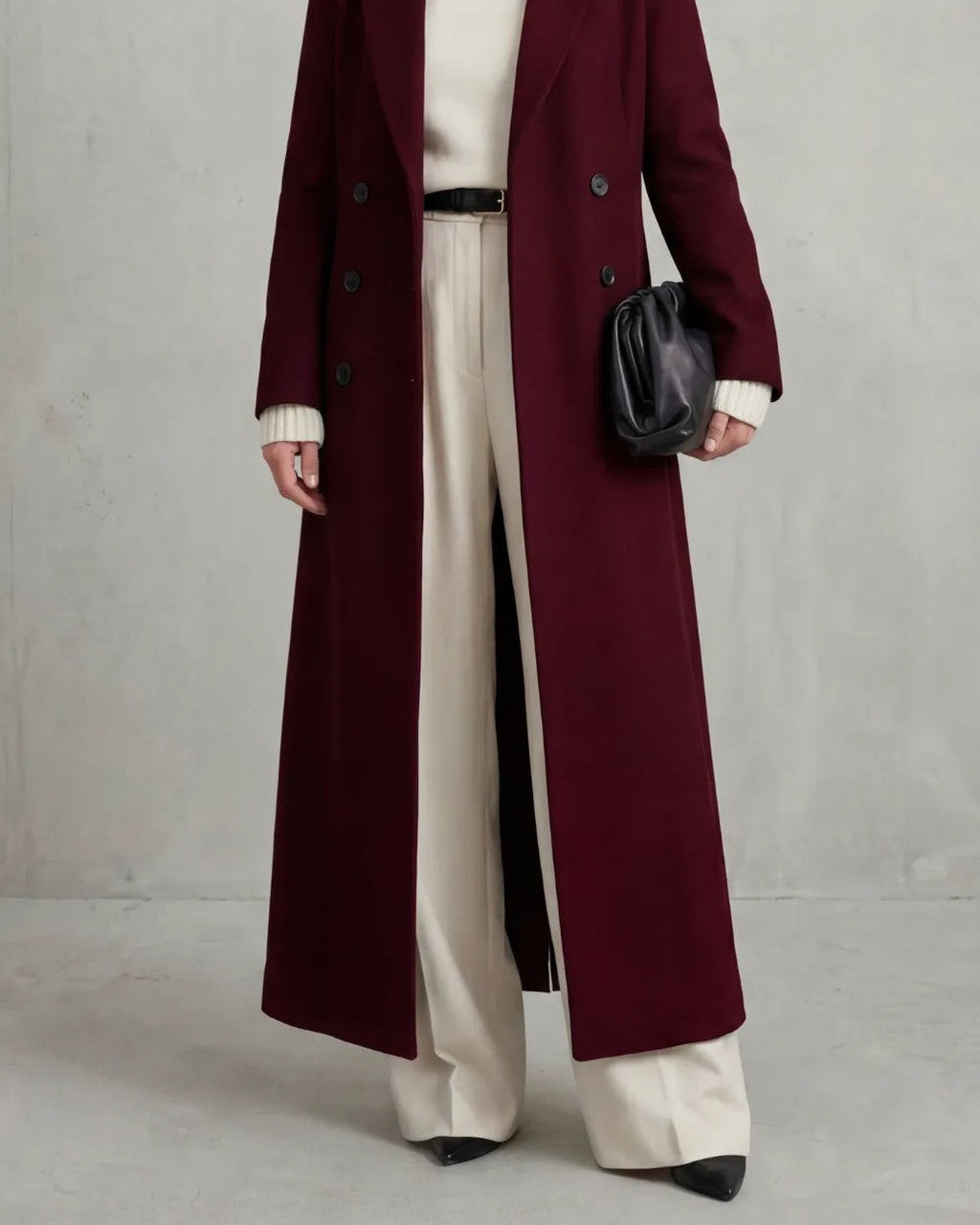 Cappotto Lungo a Doppio Petto
