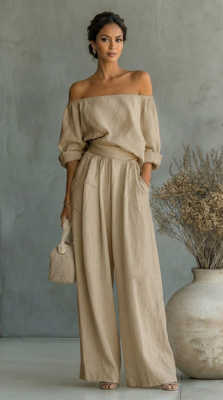 Completo con Top Stile Bardot