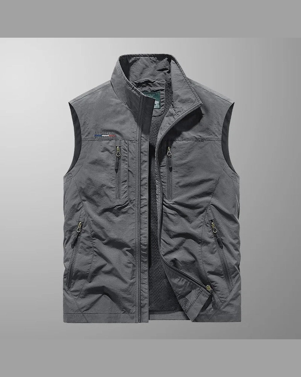 Gilet Sportivo con Tasche a Zip
