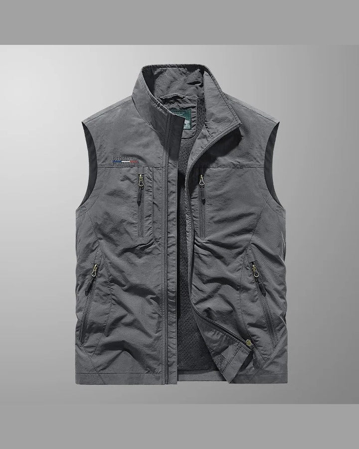 Gilet Sportivo con Tasche a Zip