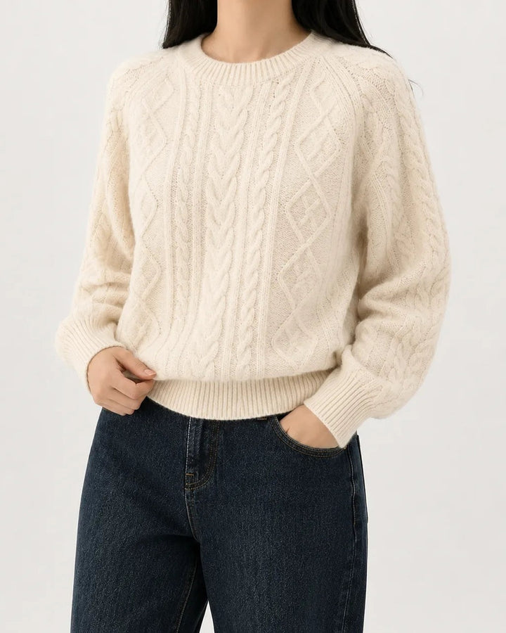 Maglione a Trecce Girocollo