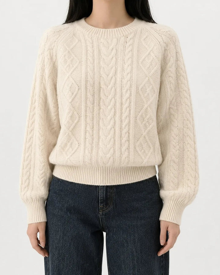 Maglione a Trecce Girocollo