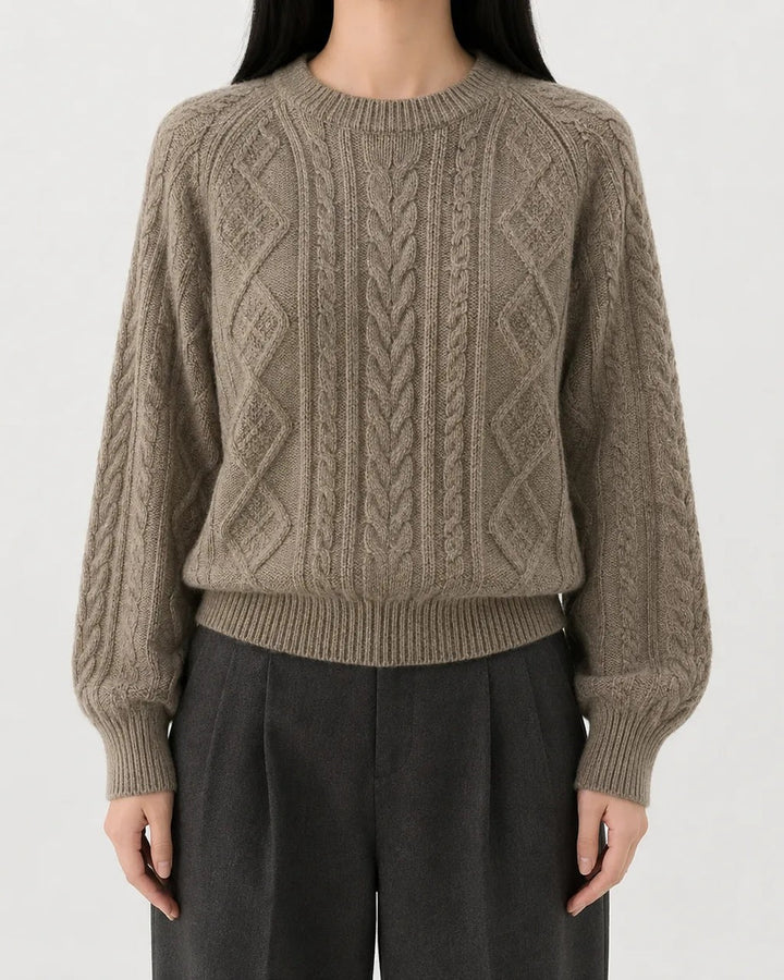 Maglione a Trecce Girocollo
