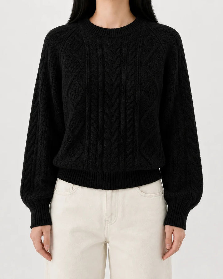 Maglione a Trecce Girocollo