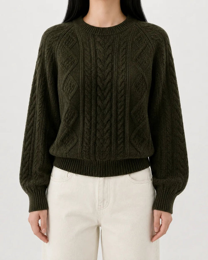 Maglione a Trecce Girocollo