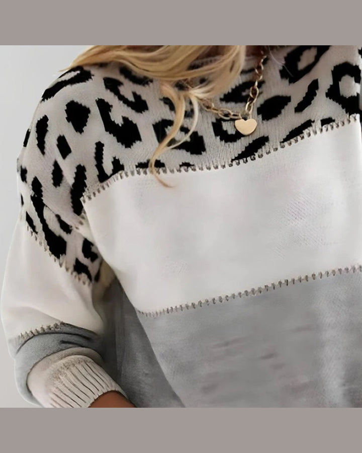 Maglione Animalier a Blocchi