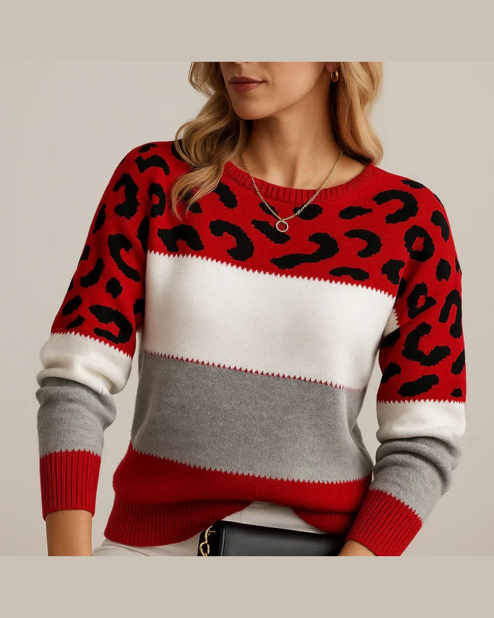 Maglione Animalier a Blocchi
