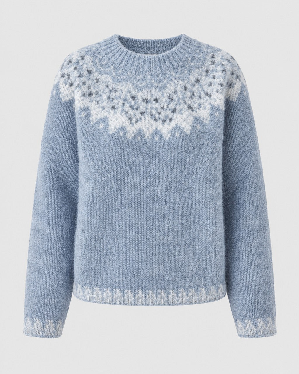 Maglione Azzurro con Sprone Fantasia