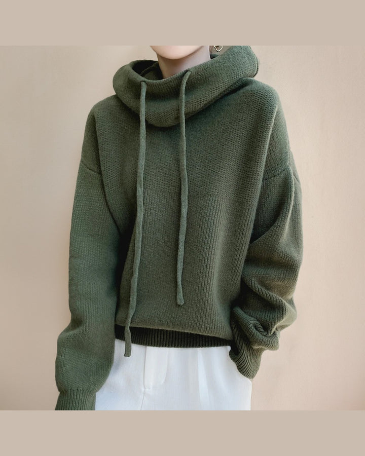 Maglione con Cappuccio Avvolgente