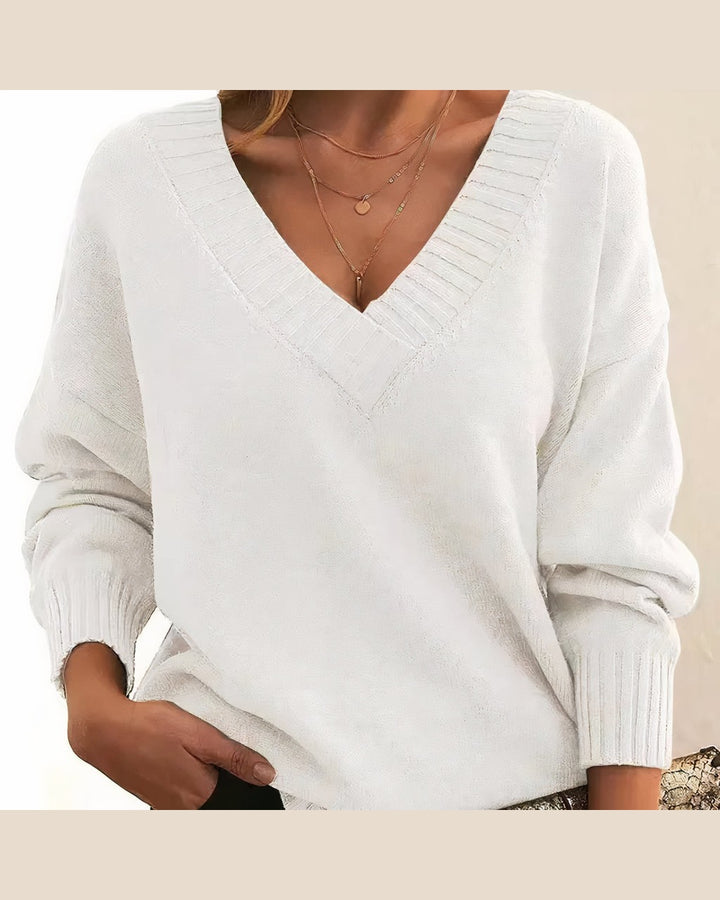 Maglione Morbido con Scollo a V