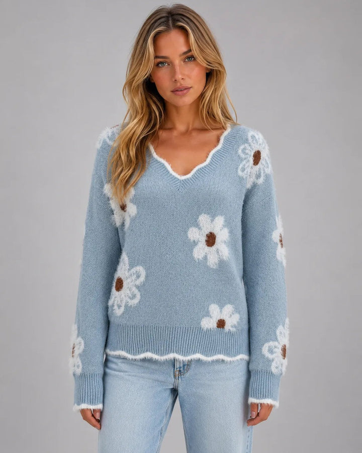Maglione Soffice a Fiori