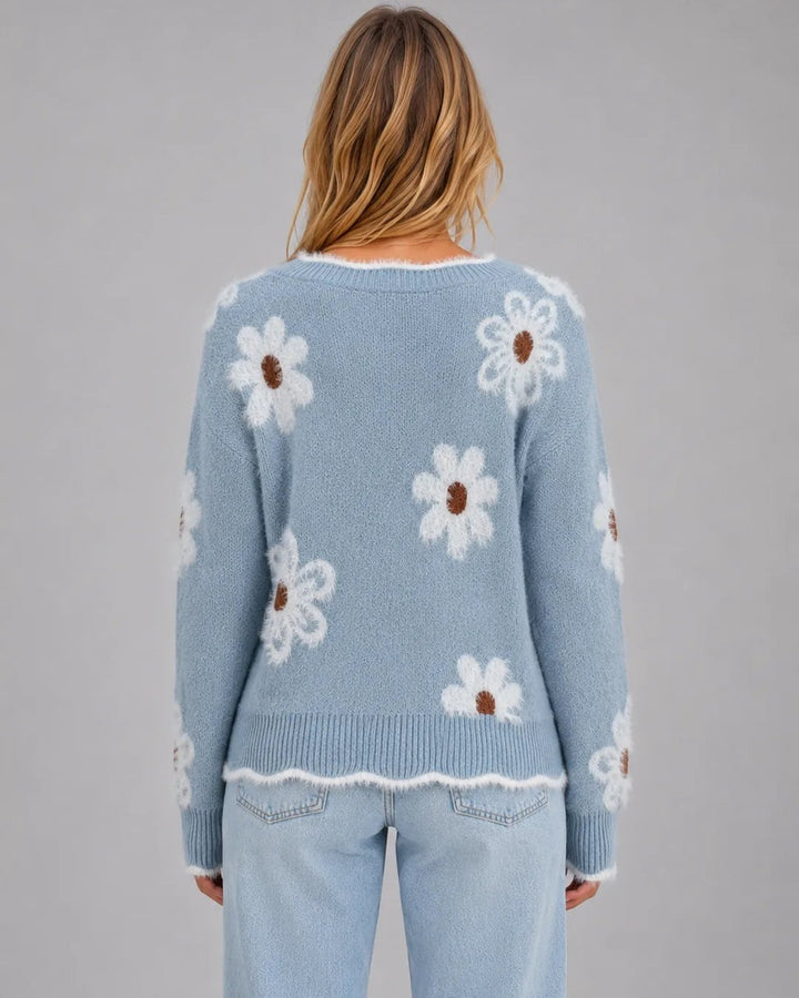 Maglione Soffice a Fiori