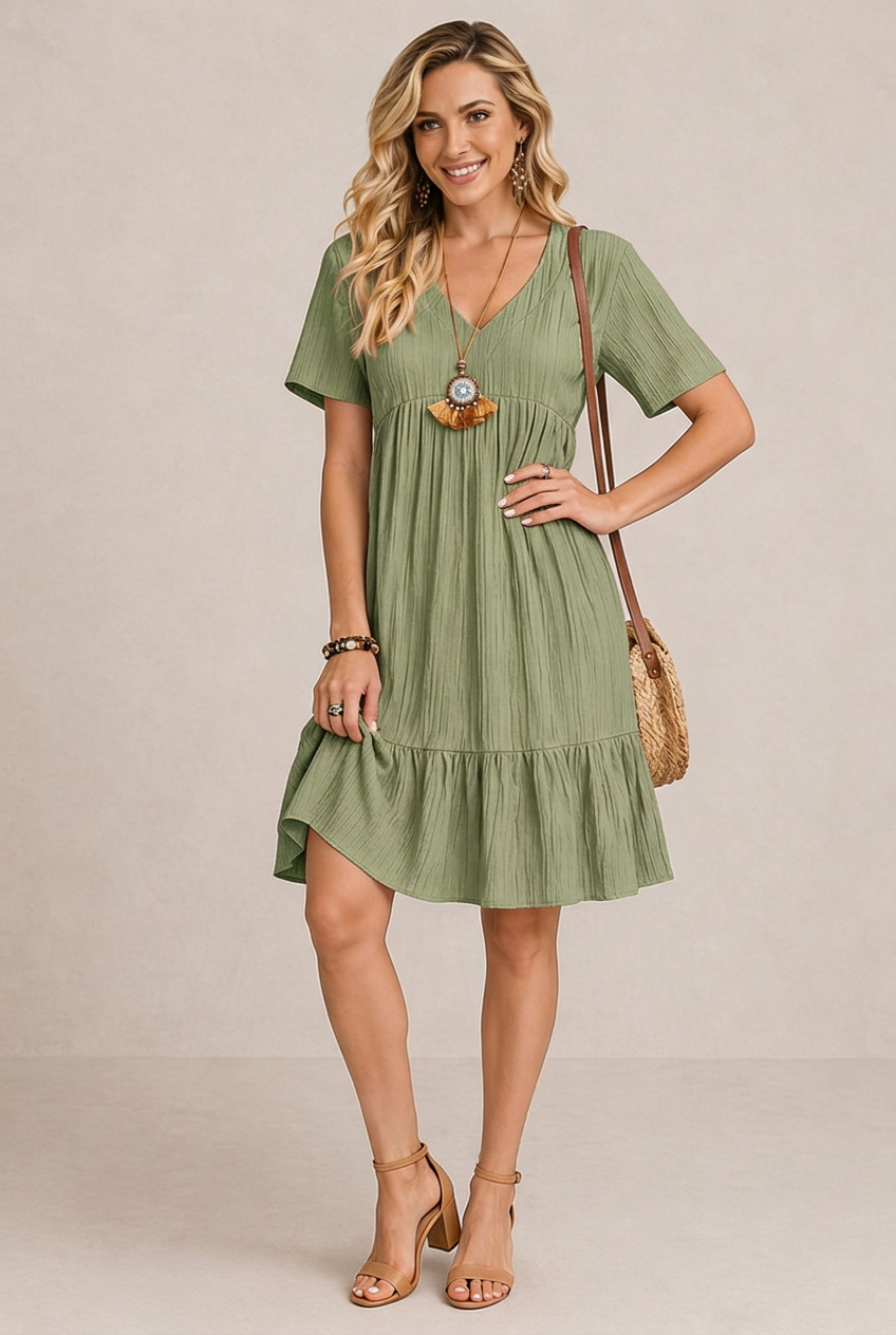 Abito Corto Stile Boho