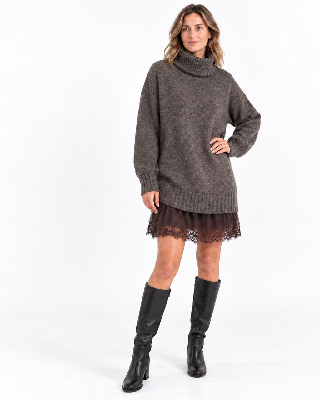 Completo con Dolcevita e Sottoveste