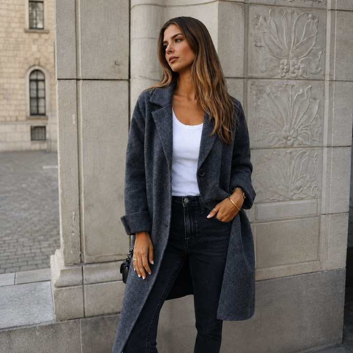 Cappotto Morbido dal Taglio Dritto