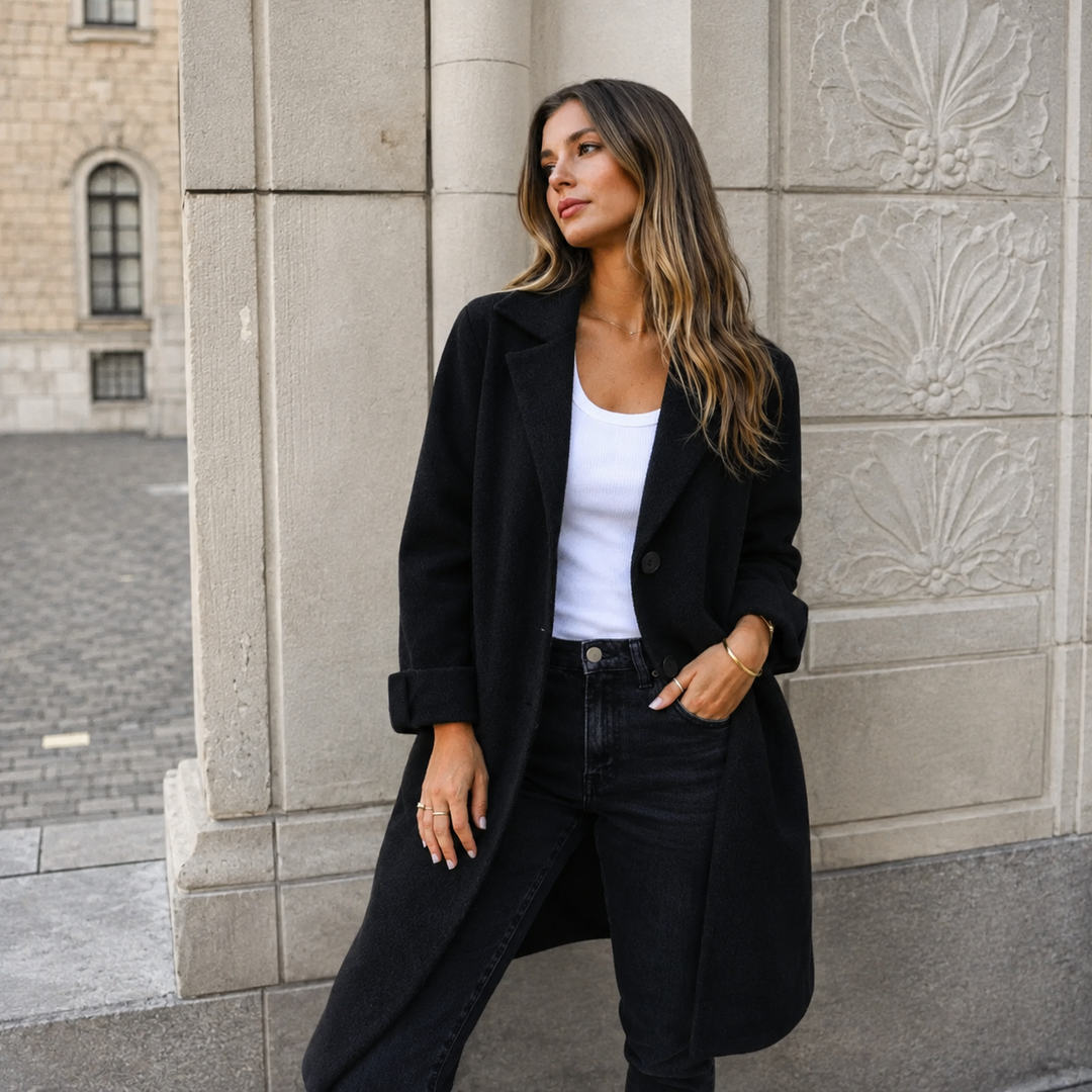 Cappotto Morbido dal Taglio Dritto