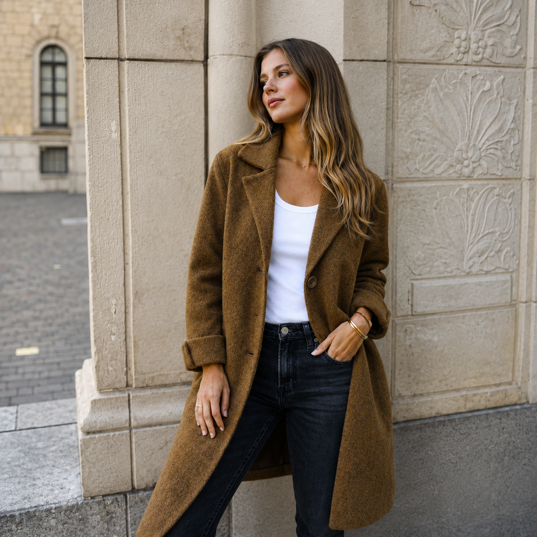 Cappotto Morbido dal Taglio Dritto