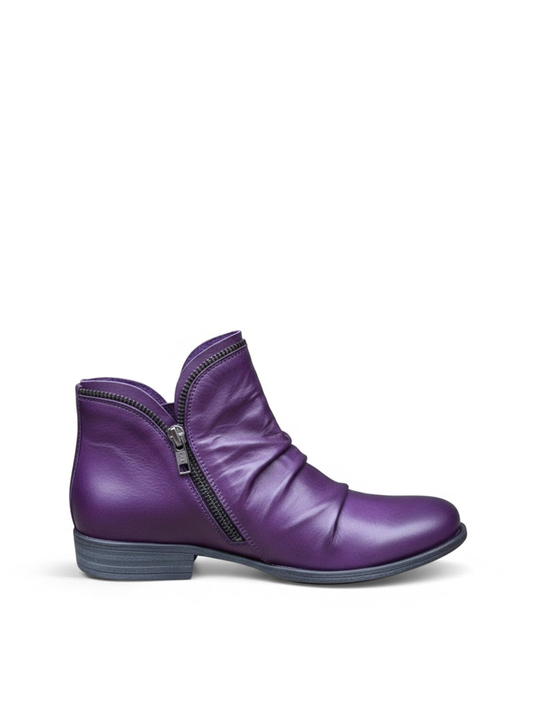 Stivaletti con Zip Diagonale