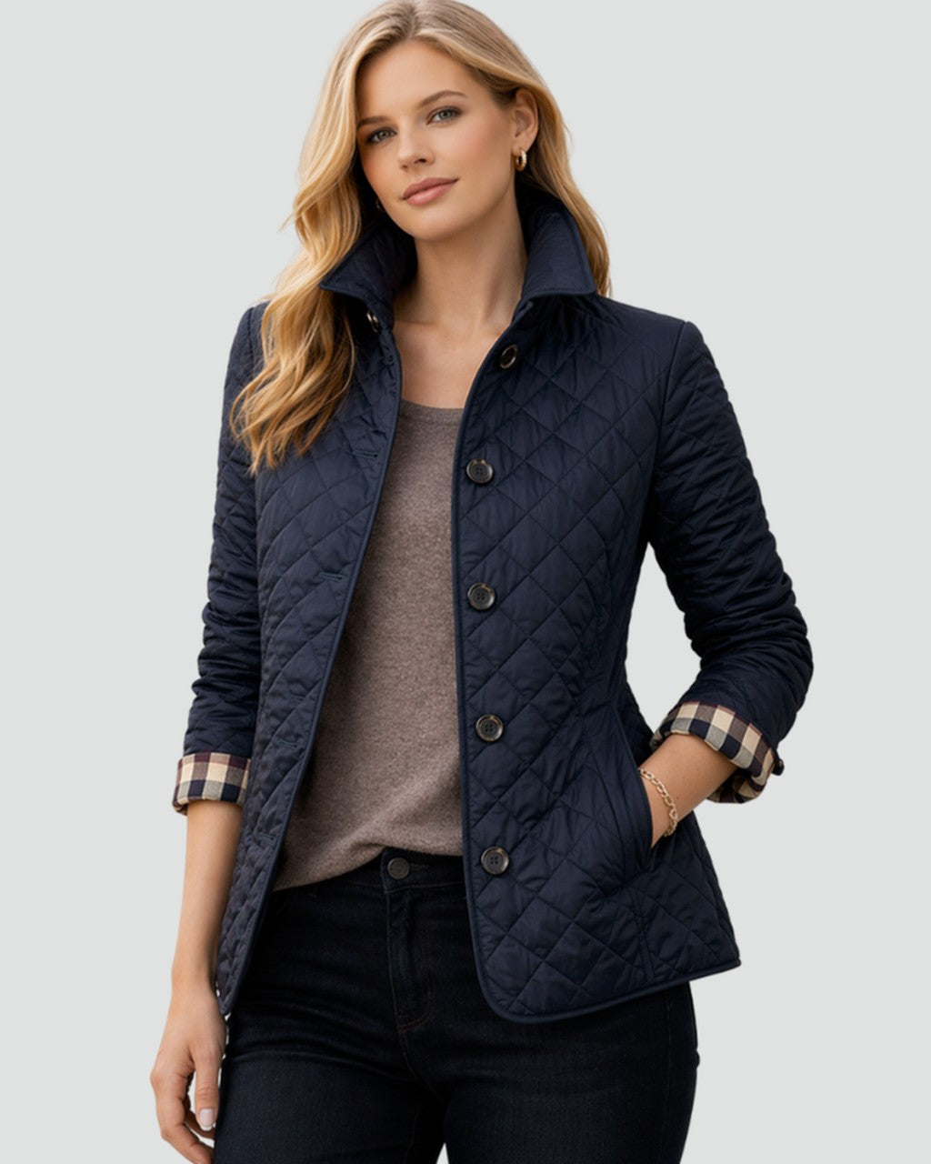 Cappotto Leggero Trapuntato