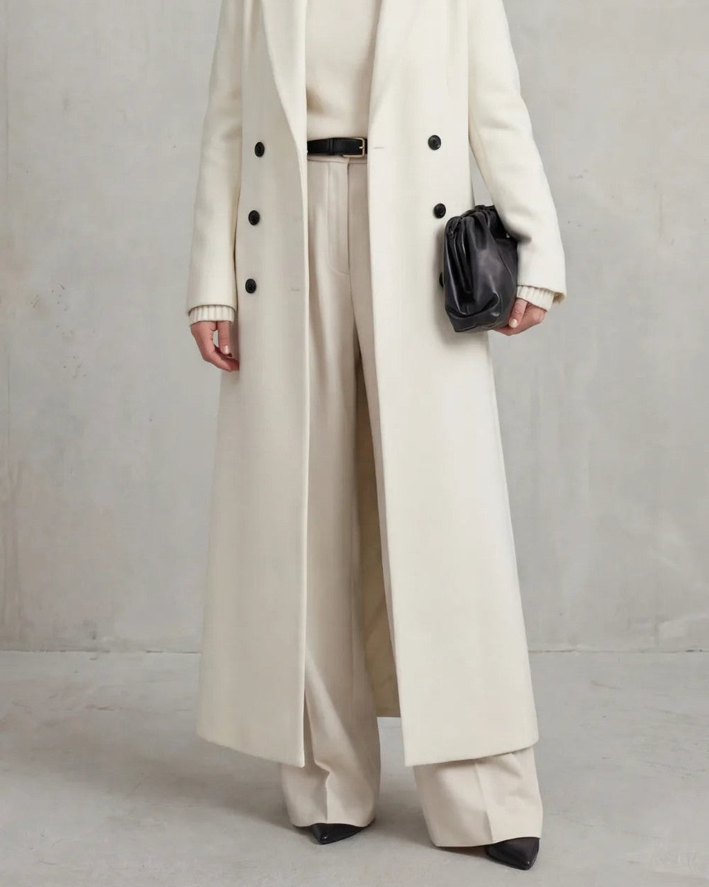 Cappotto Lungo a Doppio Petto