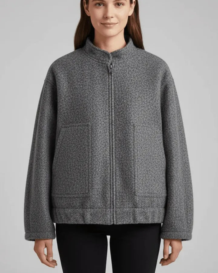 Giacca Oversize Collo Alto