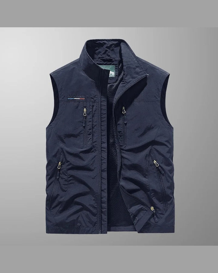 Gilet Sportivo con Tasche a Zip