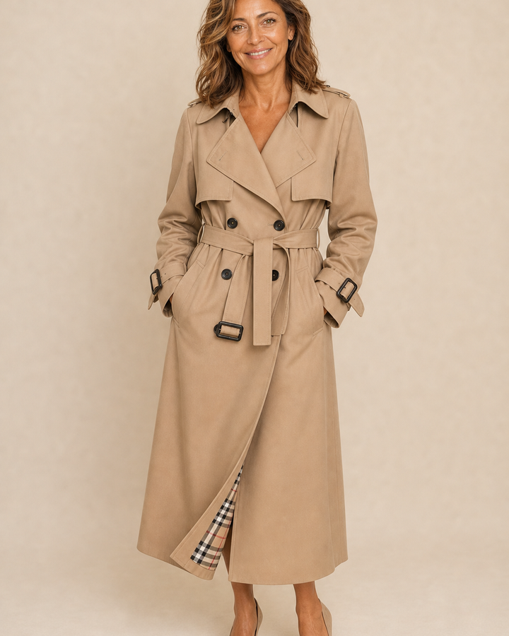 Cappotto Trench Classico Beige