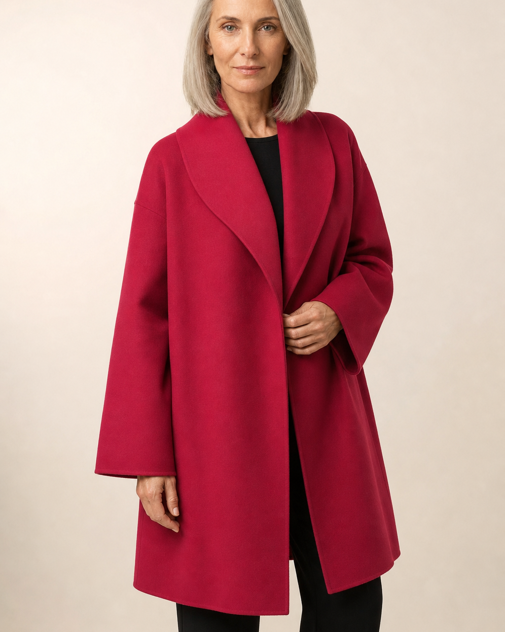 Giacca Elegante con Collo Ampio
