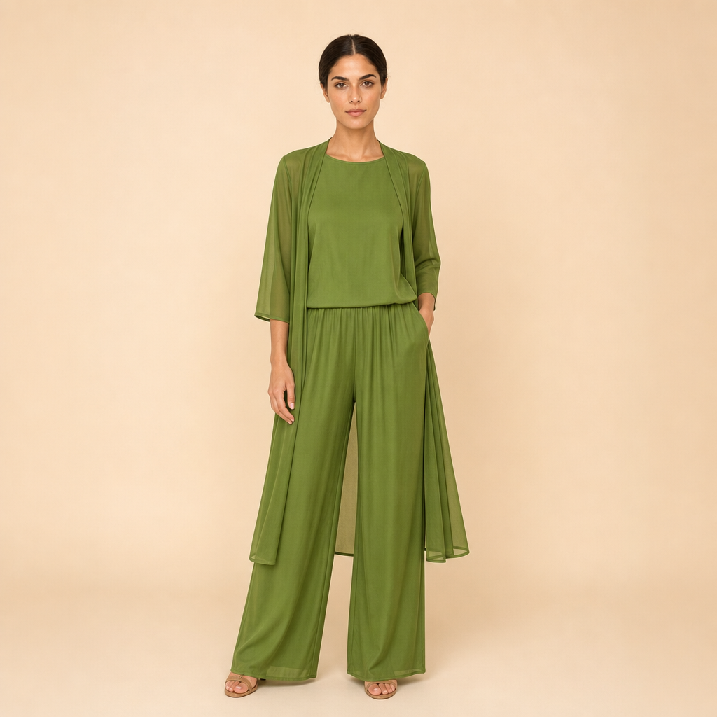 Completo Fluido con Spolverino Verde