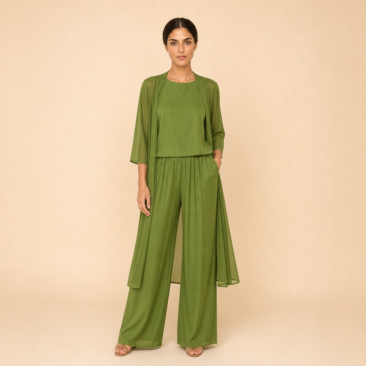 Completo Fluido con Spolverino Verde