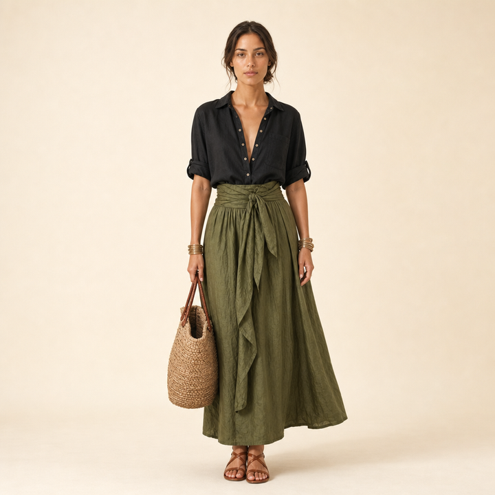 Completo Camicia e Gonna Midi