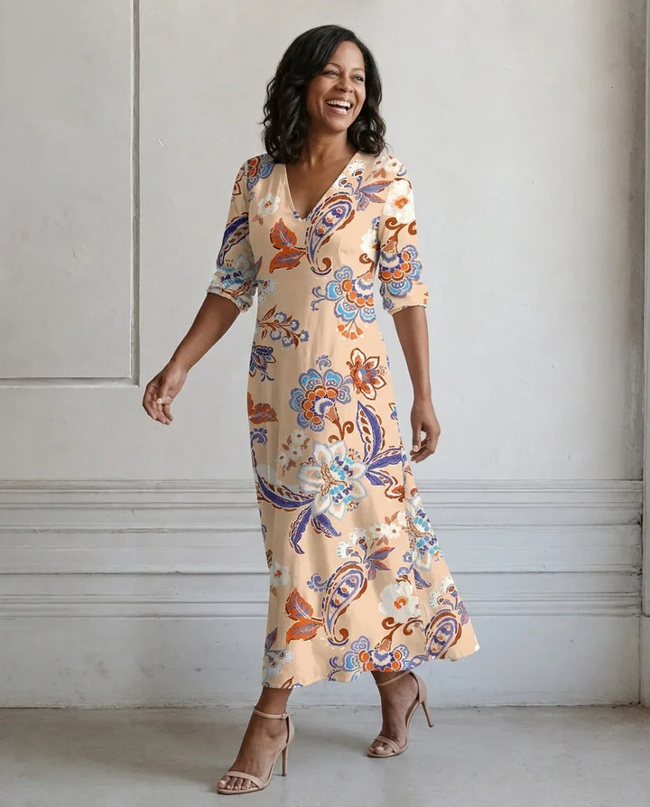 Abito Midi Stampa Paisley