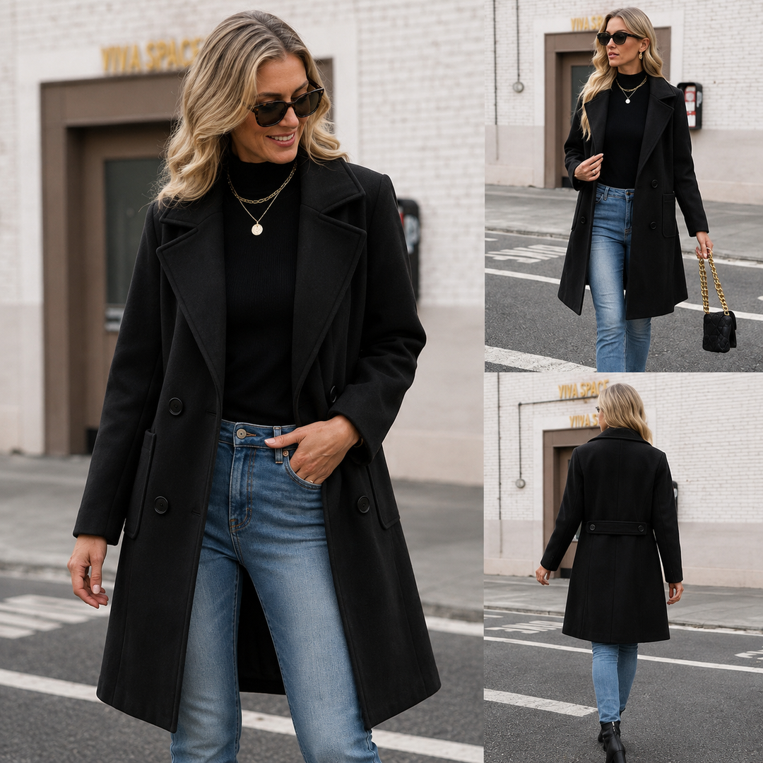 Cappotto Elegante a Doppio Petto