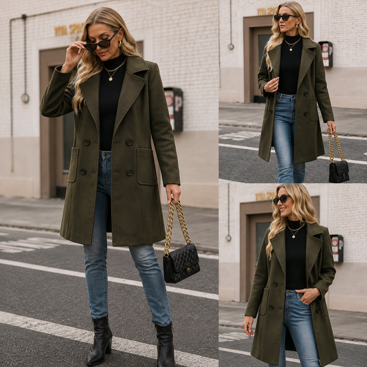 Cappotto Elegante a Doppio Petto