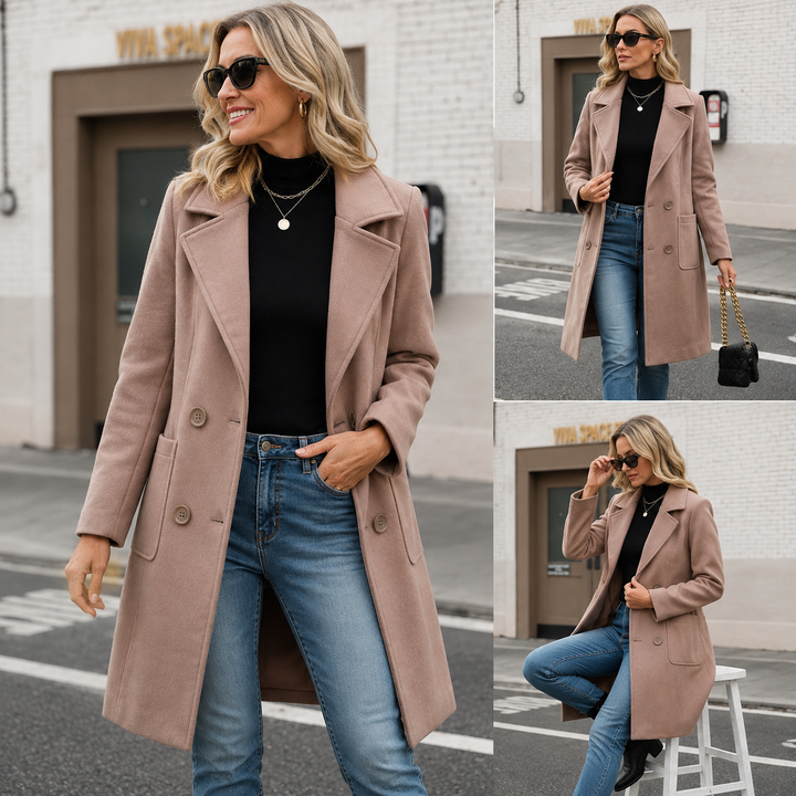 Cappotto Elegante a Doppio Petto