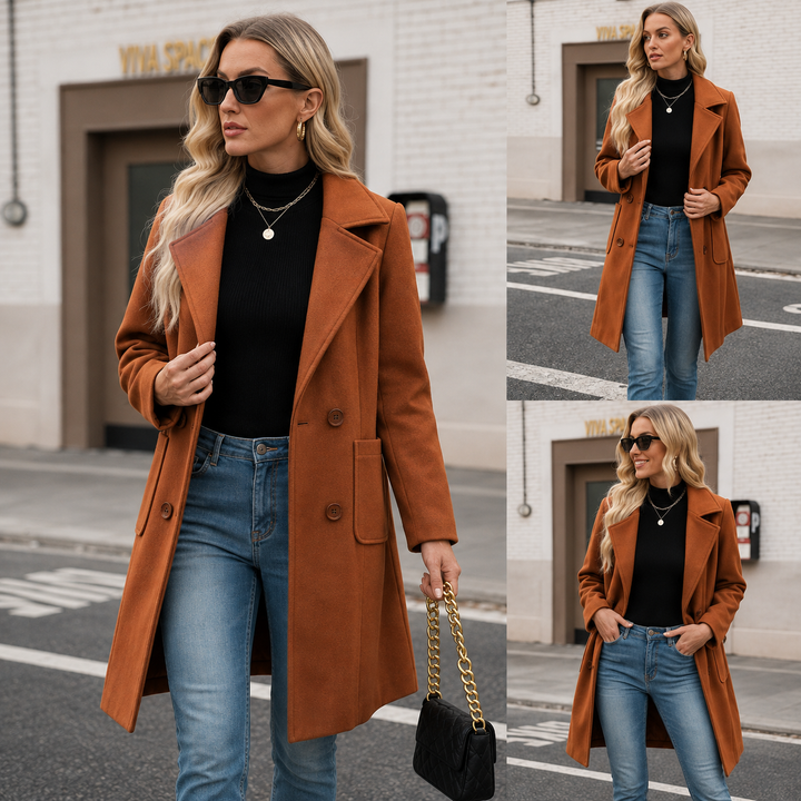 Cappotto Elegante a Doppio Petto