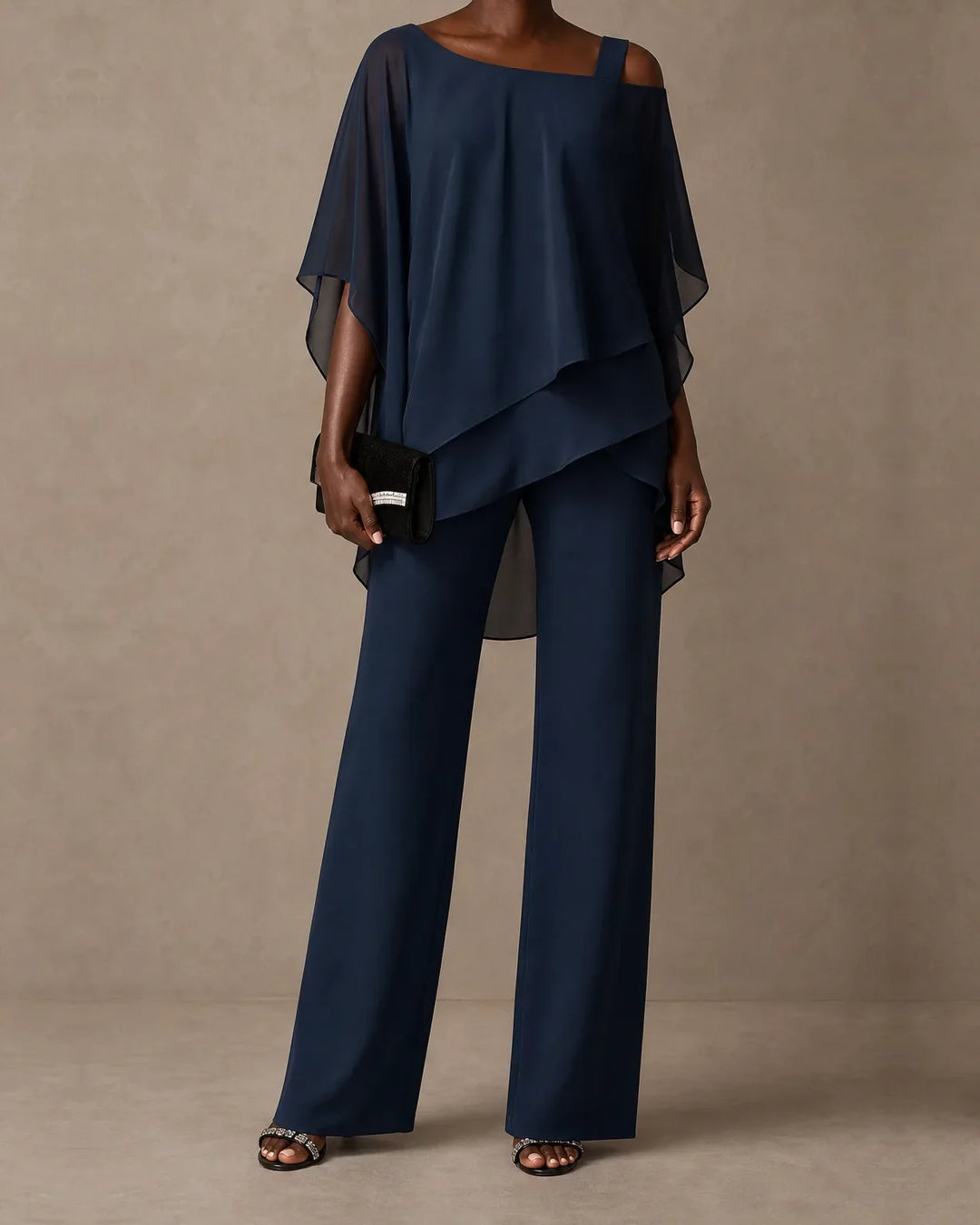 Completo Monospalla con Pantalone Palazzo