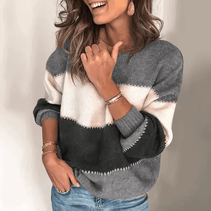 Maglione a Blocchi di Colore