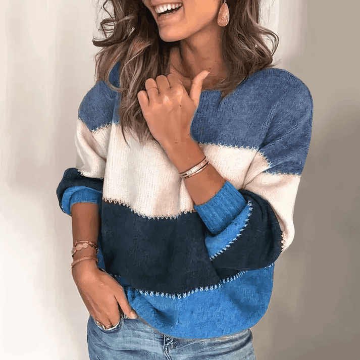 Maglione a Blocchi di Colore