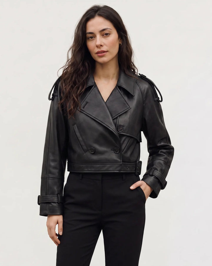 Trench Corto con Cintura