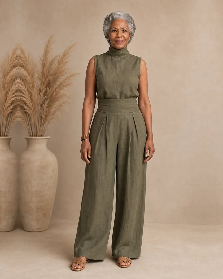 Completo Pantalone Palazzo Minimalista